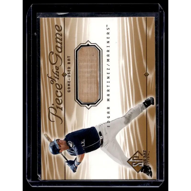 2001 Upper Deck SP Game Bat Edition - Piece of the Game - Edgar Martinez #EM