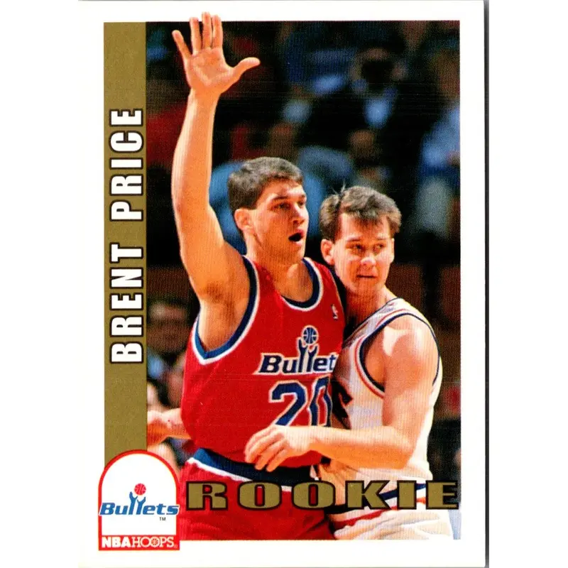 1992 Hoops Brent Price #480 Rookie