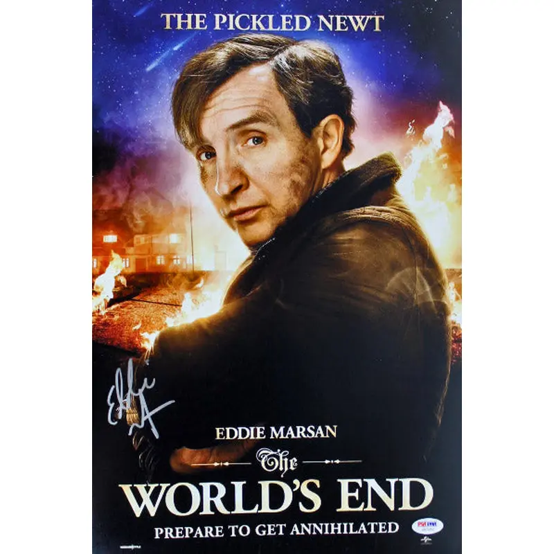 Eddie Marsan The World's End Authentic Signed 12x18 Photo PSA/DNA #Z57252