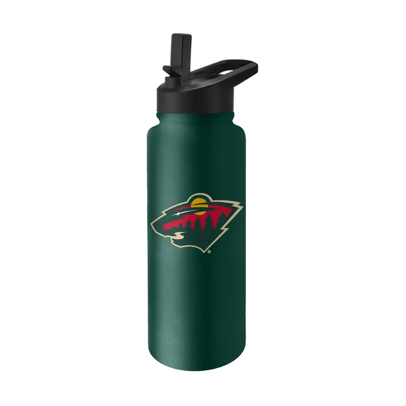 Minnesota Wild 34oz Logo Quencher Bottle