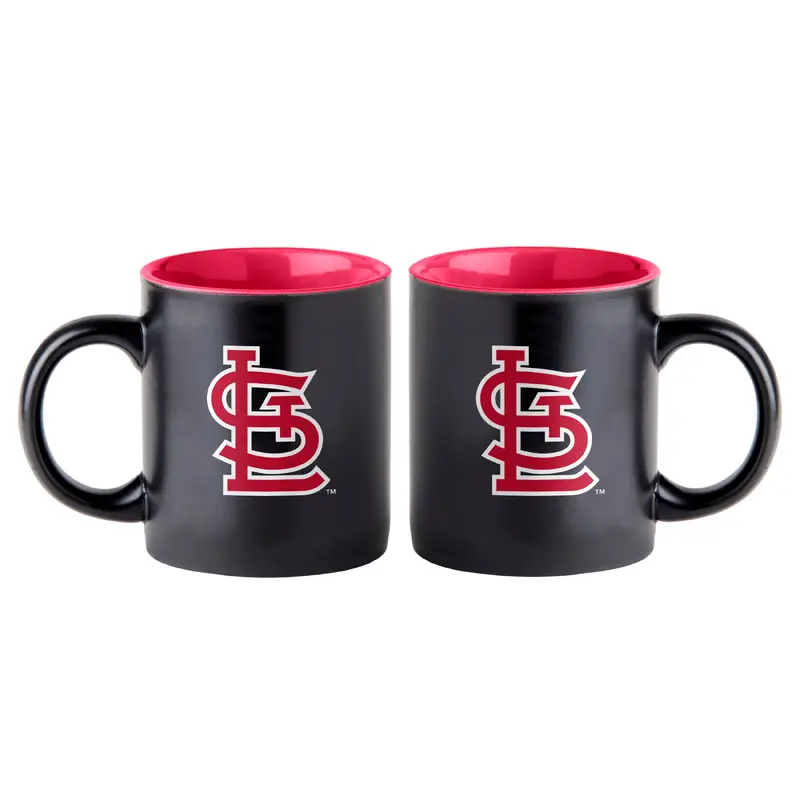 St Louis Cardinals 14oz Black Matte Mug