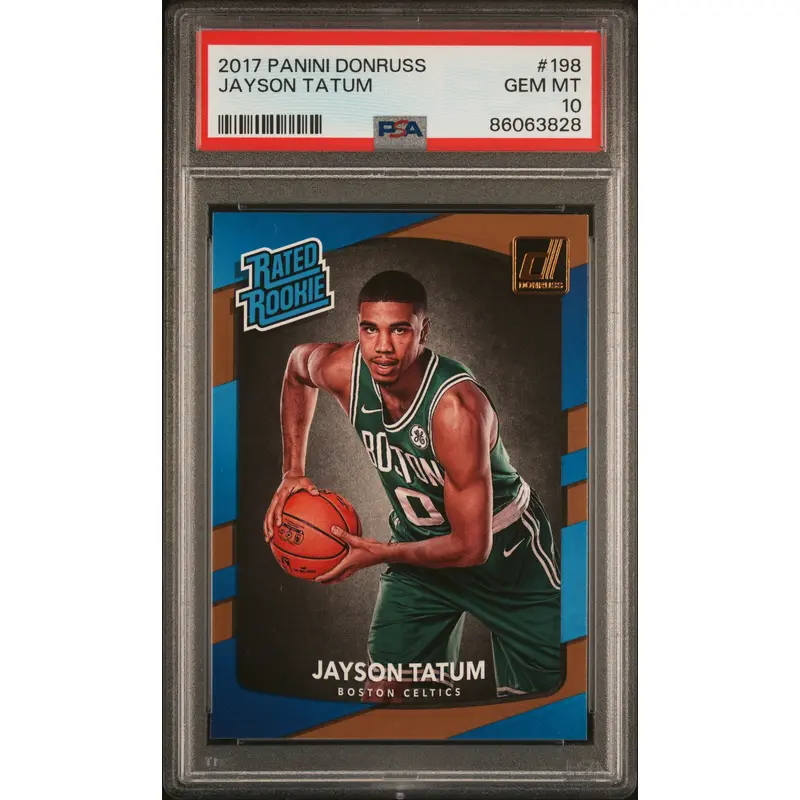 Jayson Tatum 2017 Donruss #198 PSA 10 Gem Mint