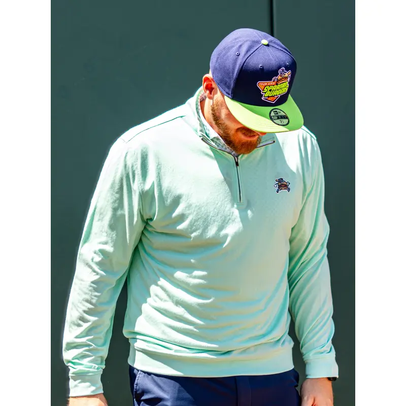 Men's Mint Green Chuck Butter Quarter Zip