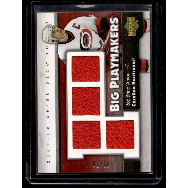 2007-08 Upper Deck - Big Playmakers Jersey - Rod Brind'Amour #BP-RO /50