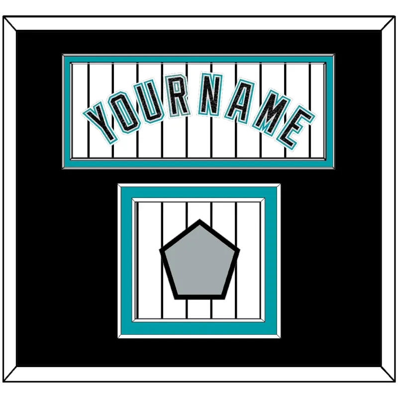 Florida Name & World Series Patch - Home White Pinstripes (2003-2011) - Double Mat 3