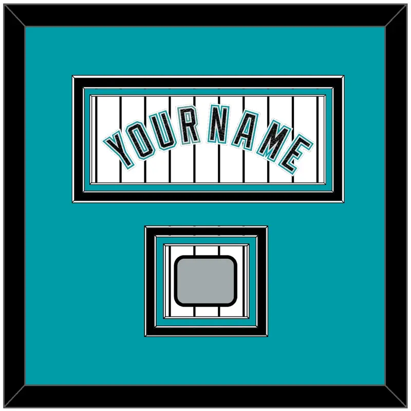 Florida Name & World Series Patch - Home White Pinstripes (2003-2011) - Triple Mat 2