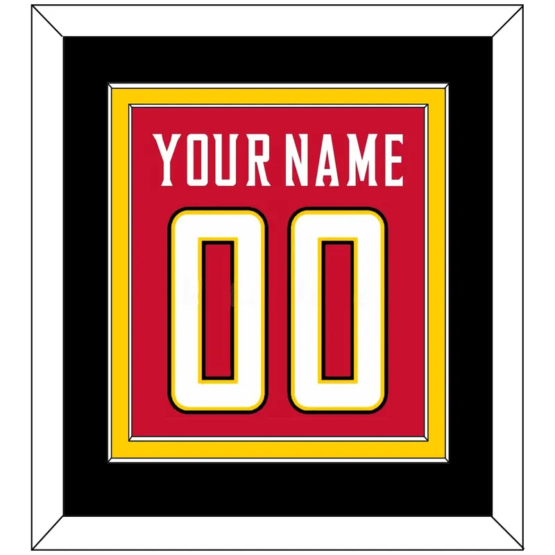 Maryland Basketball Name & Number - Road Red (2013-2015) - Double Mat 2
