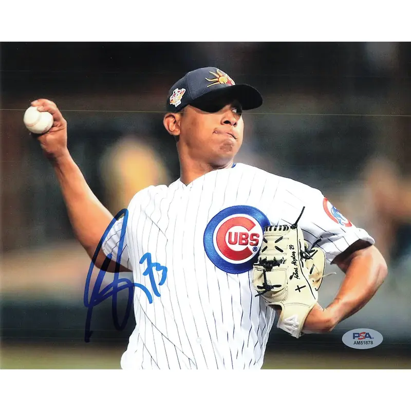 ADBERT ALZOLAY signed 8x10 photo PSA/DNA Chicago Cubs Autographed