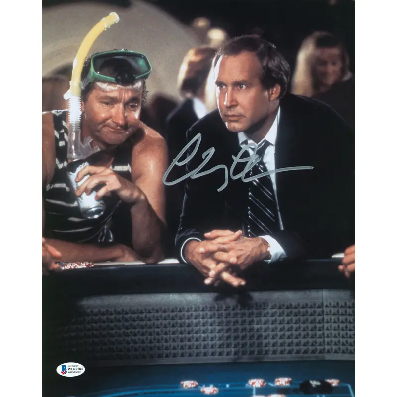 Chevy Chase Vegas Vacation Authentic Signed 11x14 Photo BAS Witnessed #WD27784