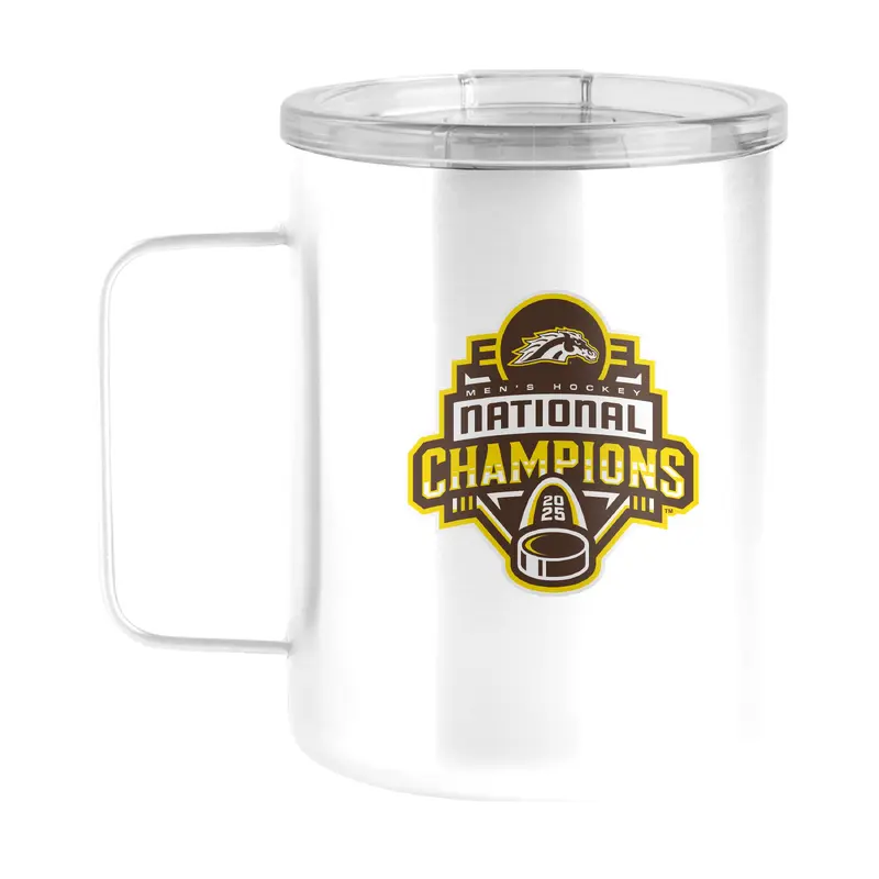 Western Michigan 2025 Mens Hockey Champions 15oz Stainless Mug
