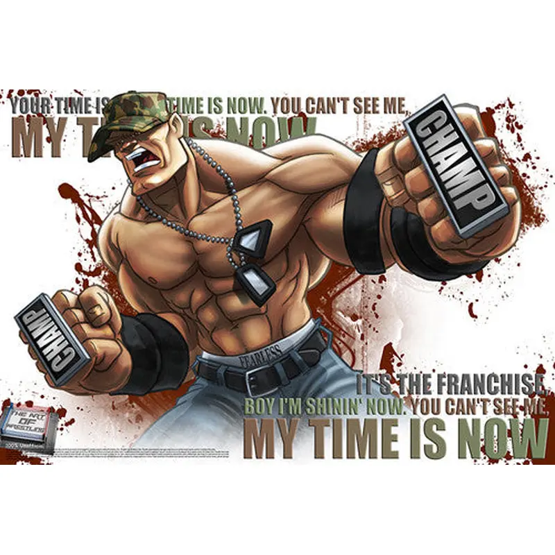 John Cena "My Time Is Now" WWE Superhero Ultimate Theme Art Poster - Starz (#37)