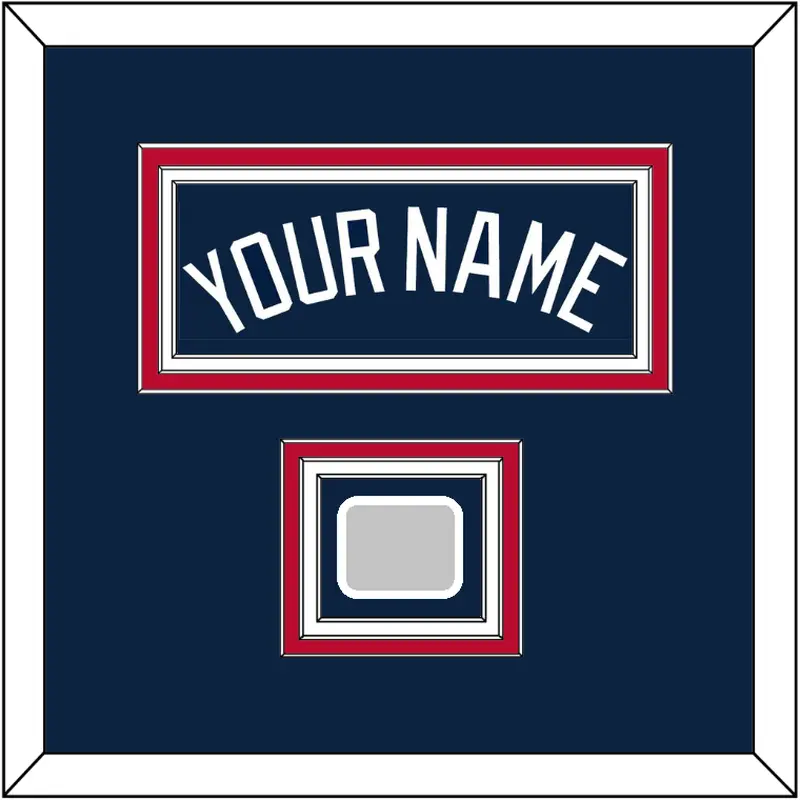 Atlanta Name & World Series Champions Patch - Alternate Road Blue - Triple Mat 2