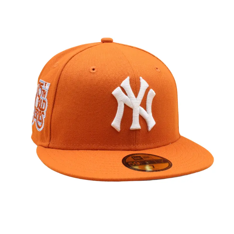 New York Yankees Cooperstown 59Fifty Fitted 75th World Series - Fight Orange