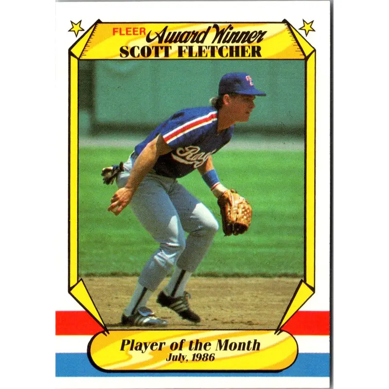 1987 Fleer Award Winners Scott Fletcher #13