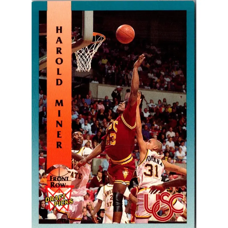1992 Front Row Draft Picks Harold Miner #90