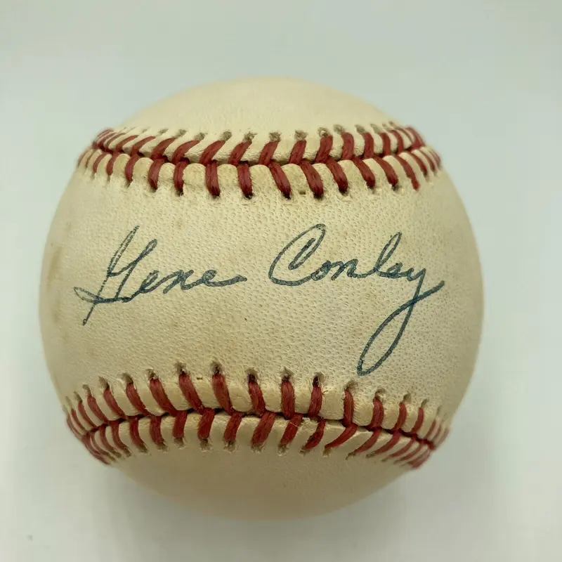 Gene Conley Signed American League Baseball Boston Celtics HOF JSA COA