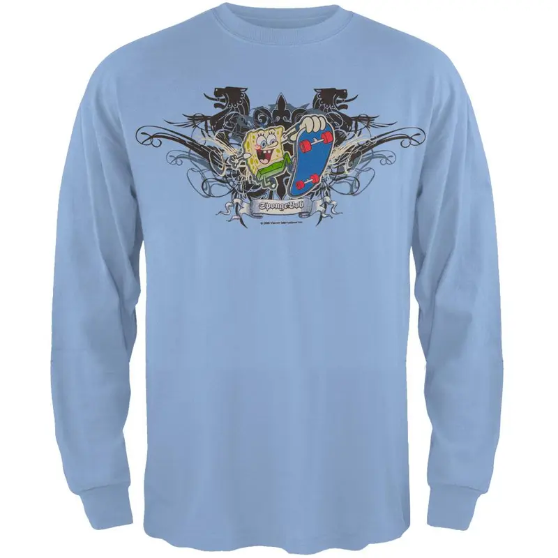 Spongebob Squarepants - Tribal Skate Youth Long Sleeve T-Shirt