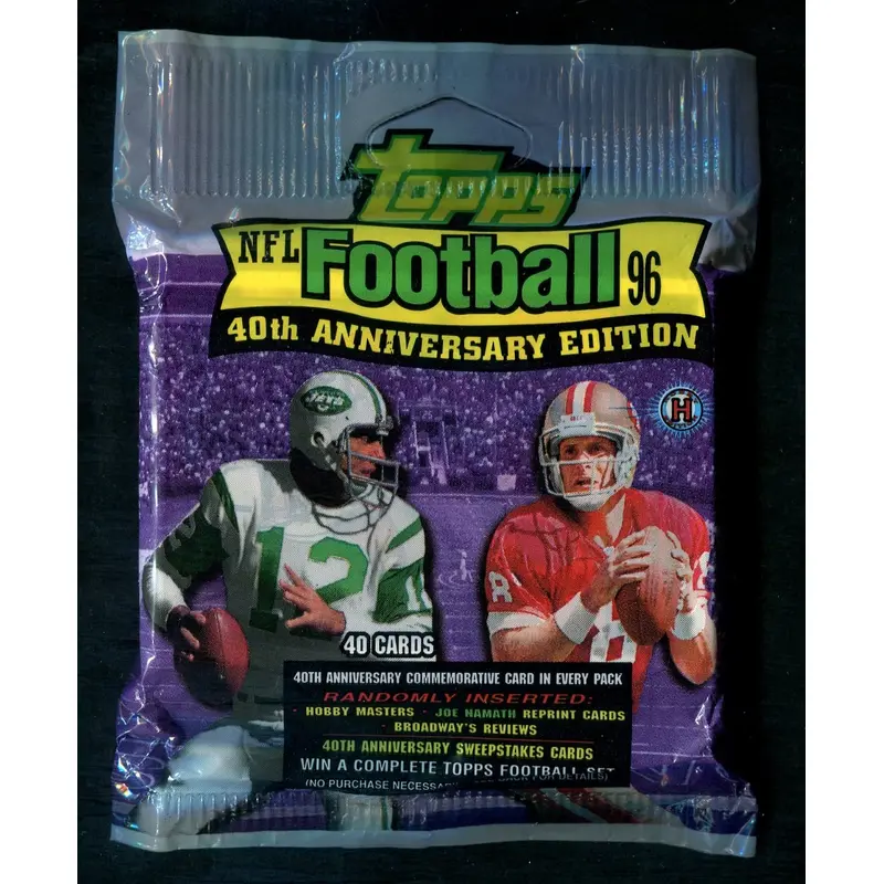 1996 Topps Football Unopened Jumbo Pack (Hobby) (40)