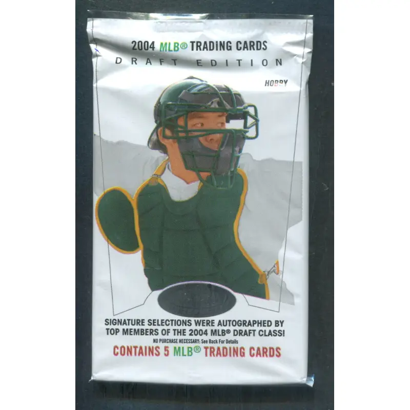 2004 Fleer MLB Hot Prospects Draft Edition Baseball Unopened Pack (Hobby) (5)