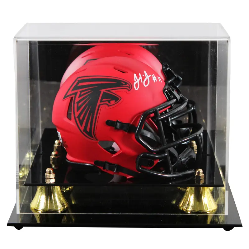 Falcons Julio Jones Authentic Signed Rave Speed Mini Helmet W/ Case BAS Witness