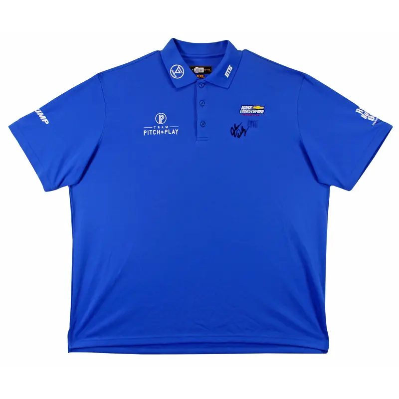 John Daly Authentic Signed Match Worn Blue Loudmouth Polo Shirt BAS #BK84735