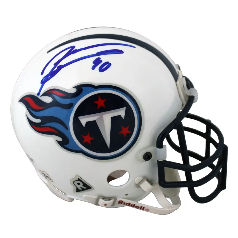 Titans Jevon Kearse Authentic Signed White Mini Helmet Autographed BAS #X71250