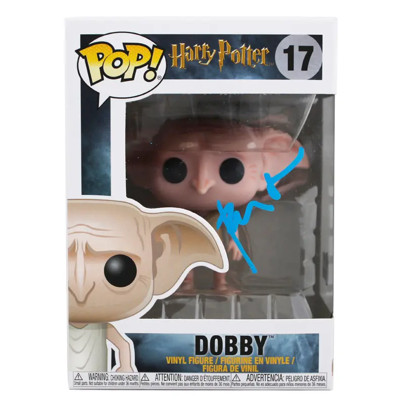 Toby Jones Harry Potter Authentic Signed Dobby #17 Funko Pop Vinyl Figure BAS