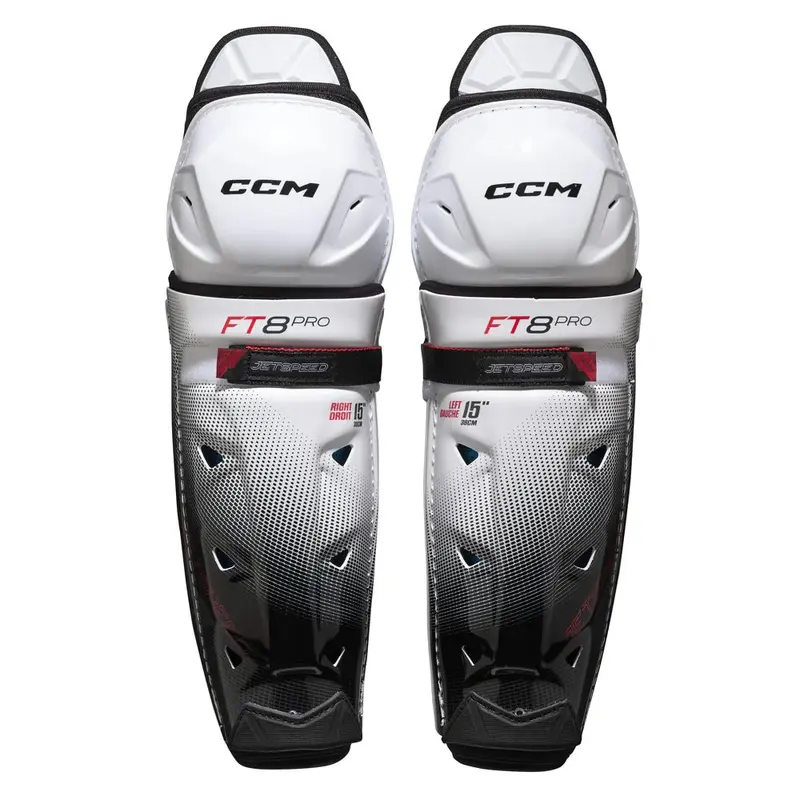 2025 CCM Jetspeed FT8 Pro Hockey Shin Guards - Senior