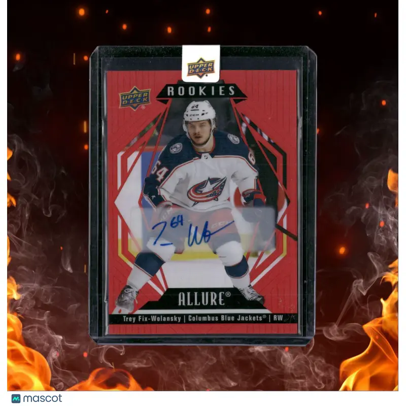 2022-23 Upper Deck Allure Trey Fix-Wolansky Red Rainbow Rookie Auto #137