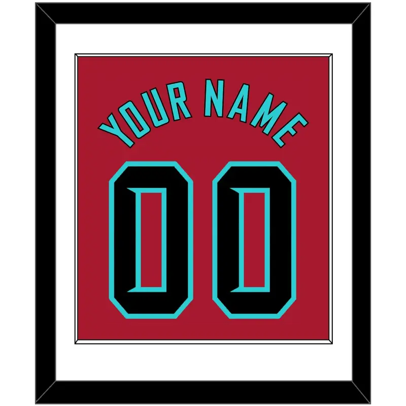 Arizona Name & Number - Alternate Red - Single Mat 1