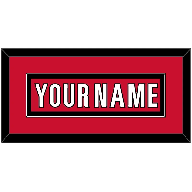 Carolina Nameplate - Home Red / Road White (2013-2017) - Single Mat 2