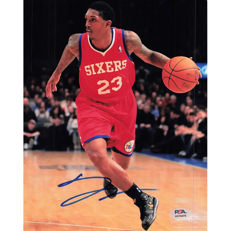 Lou Williams signed 8x10 photo PSA/DNA 76ers Autographed