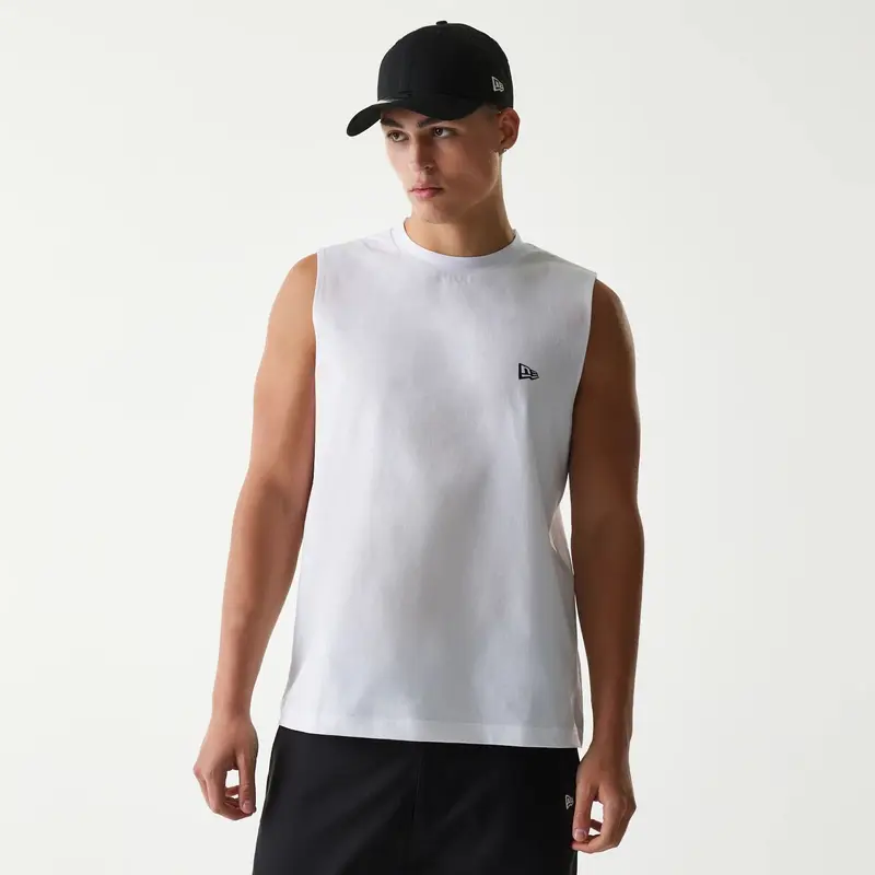 New Era Japan White Sleeveless T-Shirt