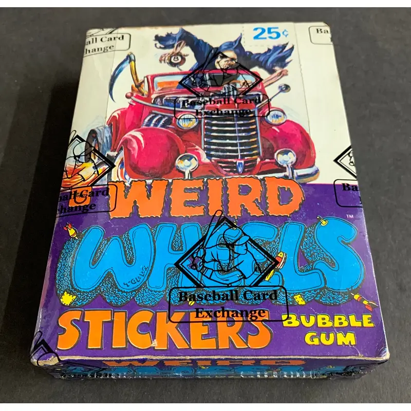1980 Topps Weird Wheels Unopened Stickers Wax Box (BBCE)