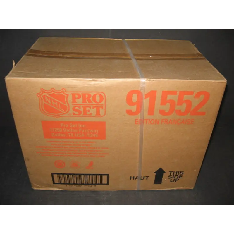 1991/92 Pro Set Hockey Series 1 Case (French) (20 Box) (91552)