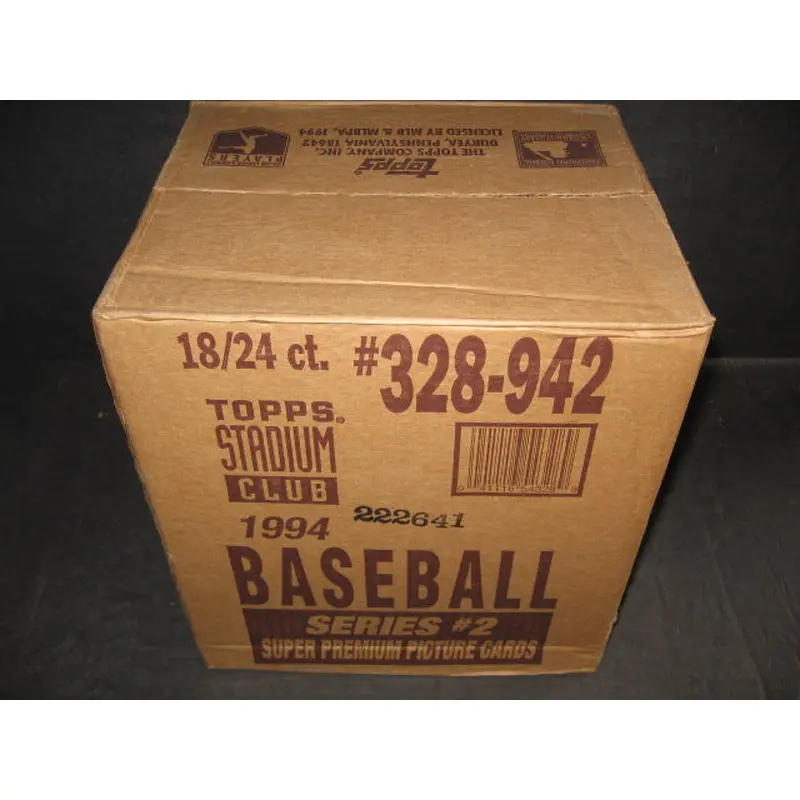 1994 Topps Stadium Club Baseball Series 2 Case (18 Box)