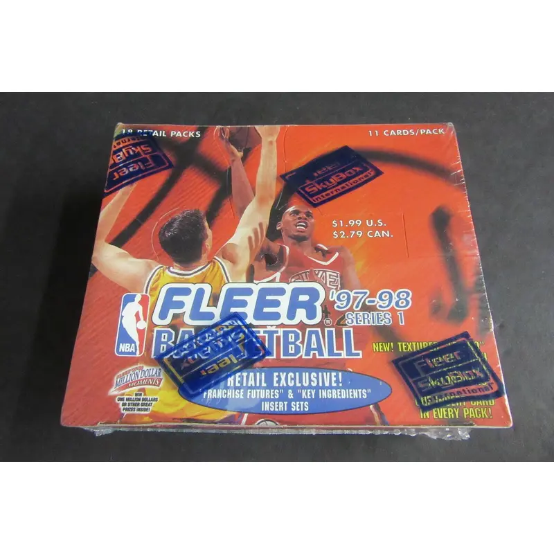 1997/98 Fleer Basketball Series 1 Box (Retail) (18/11)