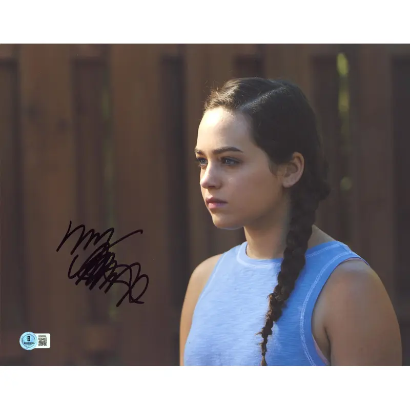 Mary Mouser Cobra Kai Authentic Signed 11x14 Horizontal Photo BAS #BS96994