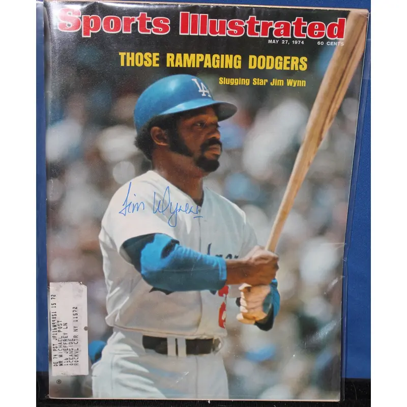 1974 Jim Wynn Los Angeles Dodgers Autographed Sports Illustrated Issue