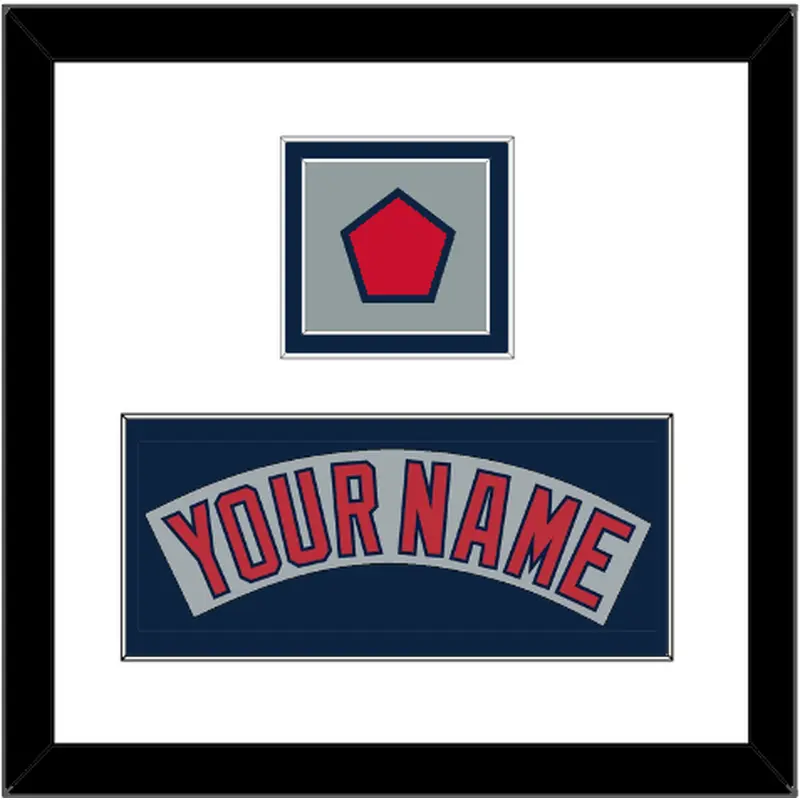 Boston Nameplate & Logo Patch - Road Gray (1992-2008) - Double Mat 2