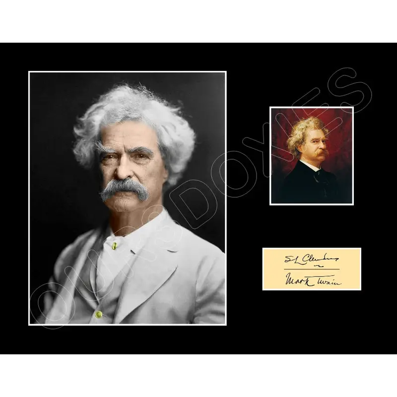Mark Twain Photo Matted Photo Display 11X14 - 2959