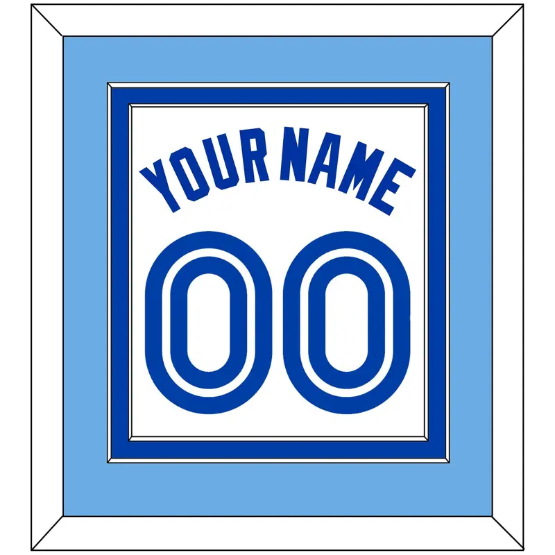 Toronto Name & Number - Home White (1981-1996) - Double Mat 3
