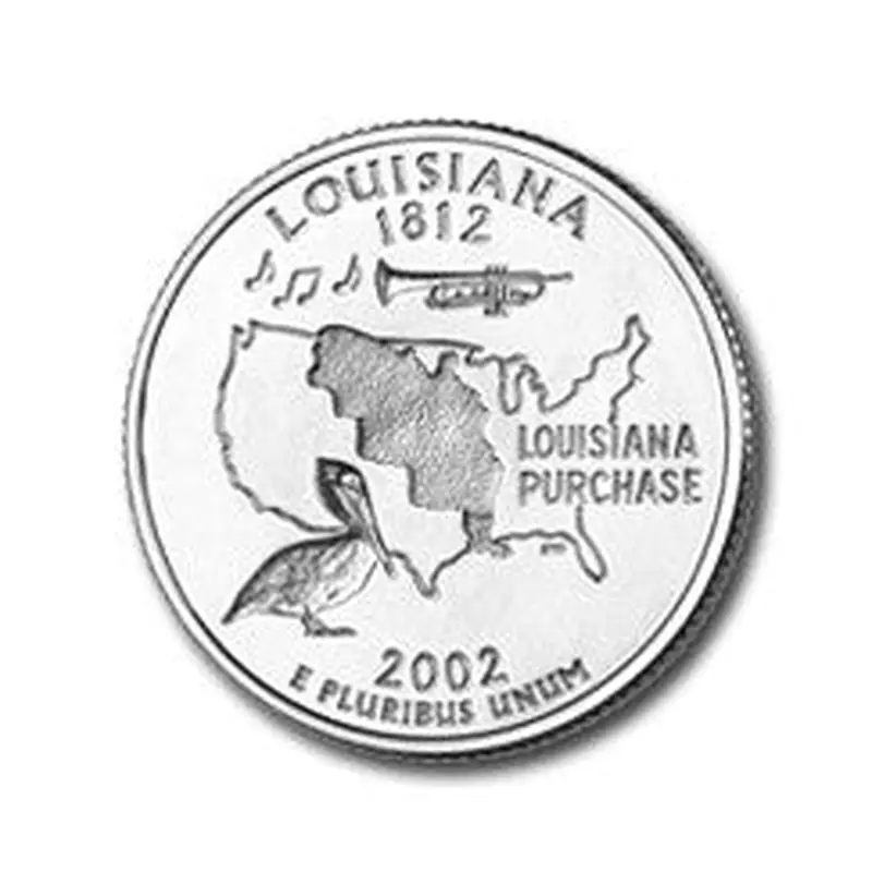 Louisiana State Quarter #18 (2002)- D uncirculated - us mint