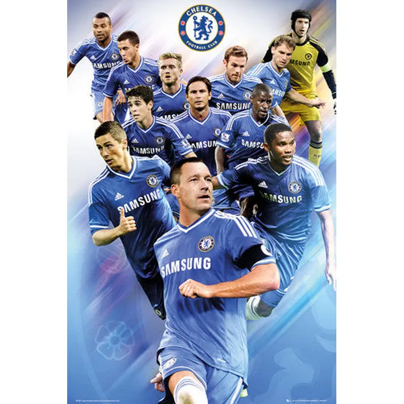 Chelsea FC "12 Stars" 2013/14 Soccer Action Poster - GB Eye (UK)
