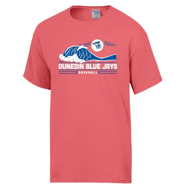 Dunedin Blue Jays Coral Haze Wave Tee
