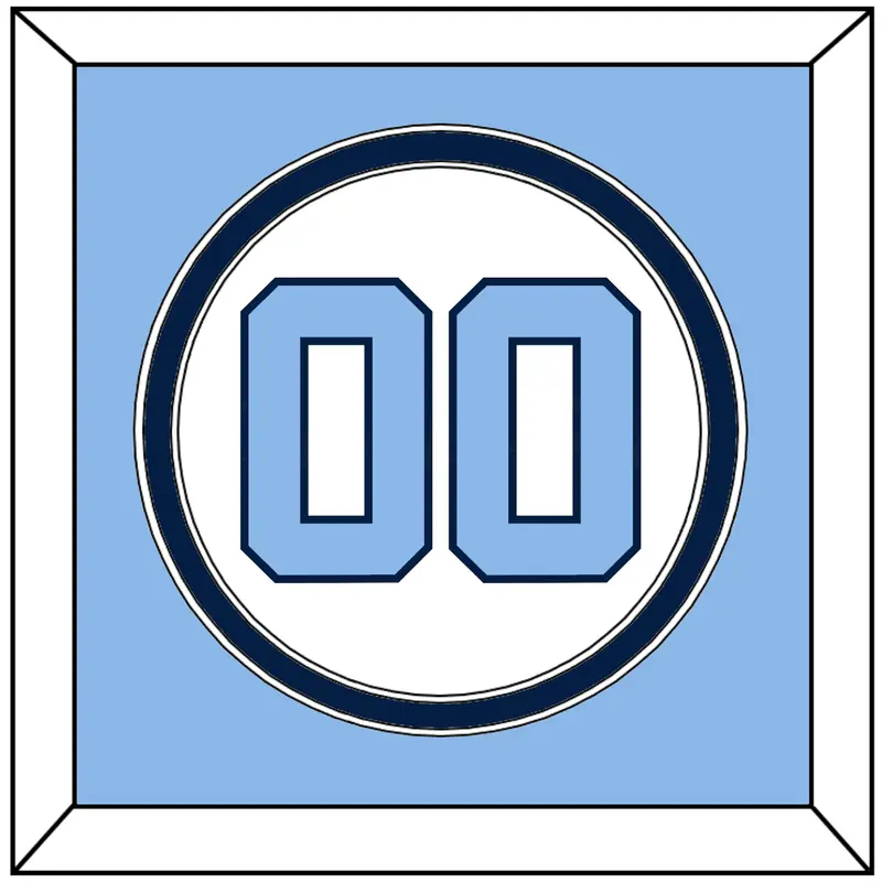 North Carolina Baseball Number - Home White (1999-2000) - Double Mat 3