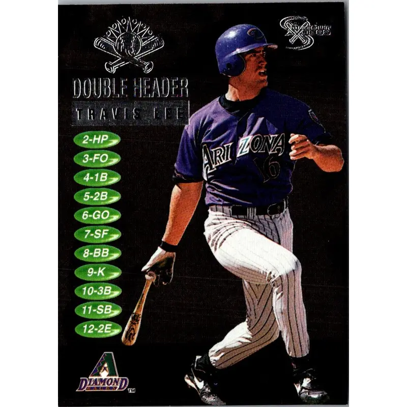 1998 SkyBox Dugout Axcess Double Header Travis Lee #19DH