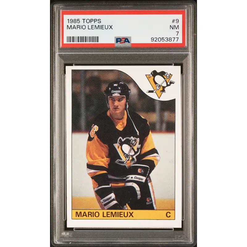 Mario Lemieux 1985 Topps #9 PSA 7 Near Mint 3877