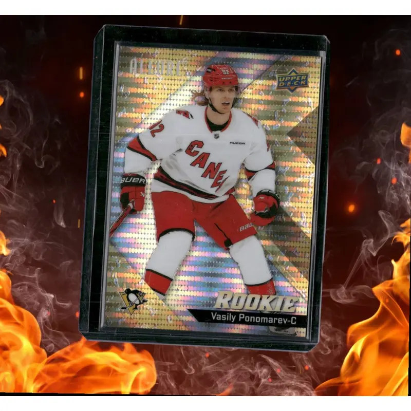2024-25 Upper Deck Allure Vasily Ponomarev Gold Glitter Bomb Rookie #117