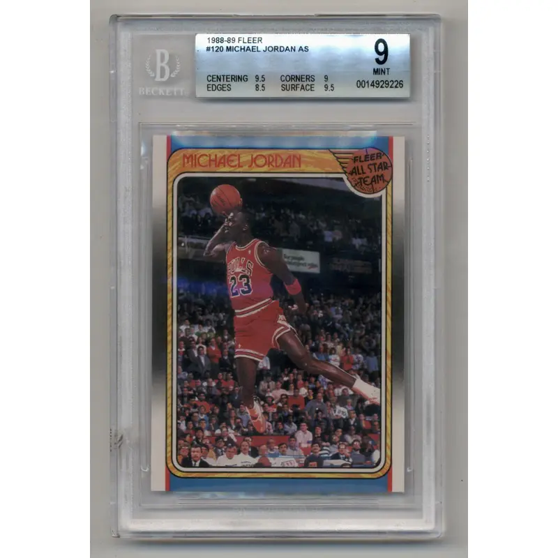 Michael Jordan 1988-89 Fleer #120 All-Star BGS 9 Mint 9226